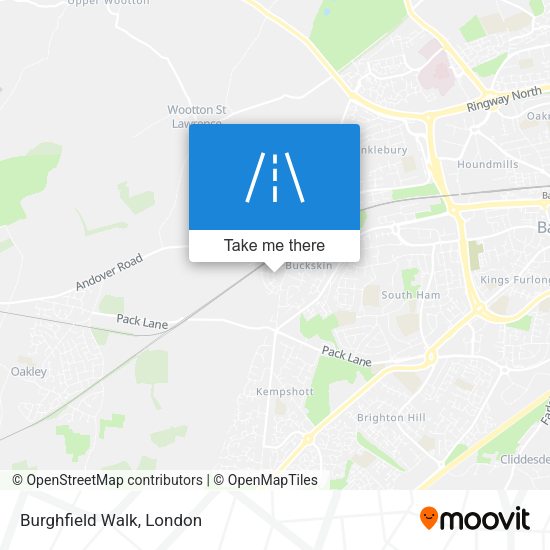 Burghfield Walk map