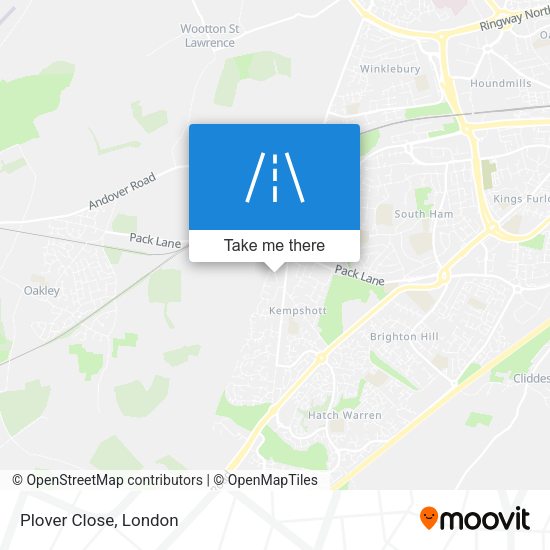 Plover Close map