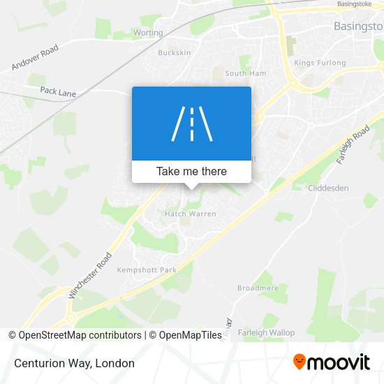 Centurion Way map