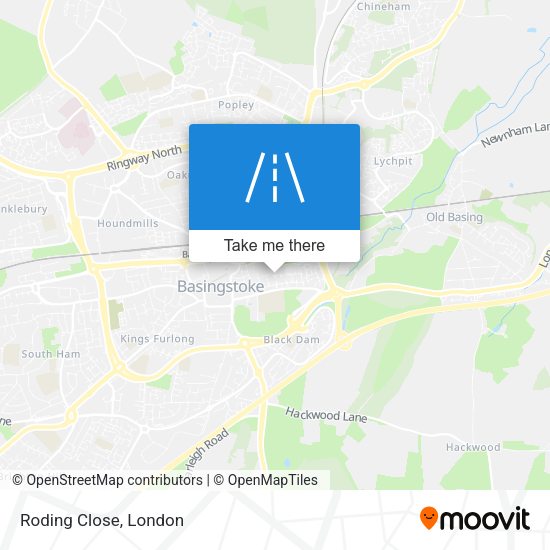 Roding Close map