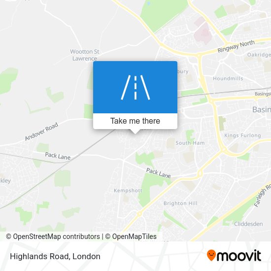 Highlands Road map