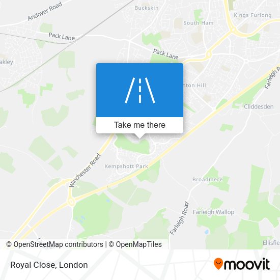 Royal Close map