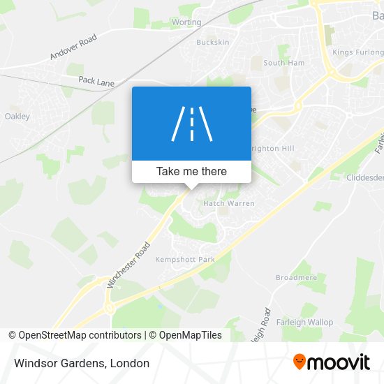 Windsor Gardens map