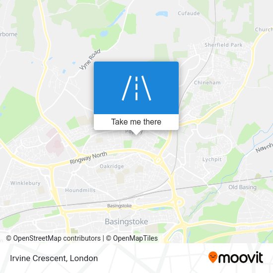 Irvine Crescent map