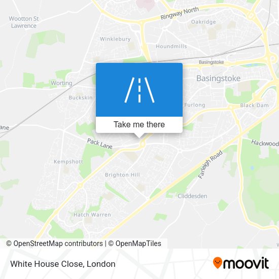 White House Close map