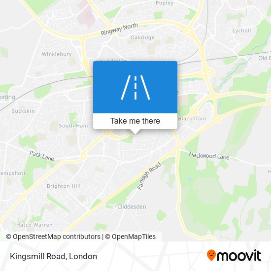 Kingsmill Road map