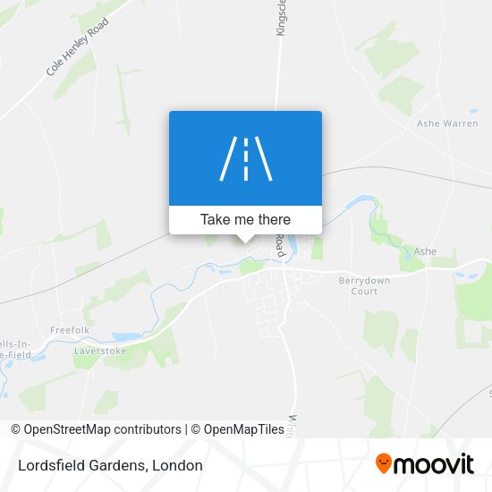 Lordsfield Gardens map