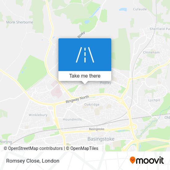 Romsey Close map