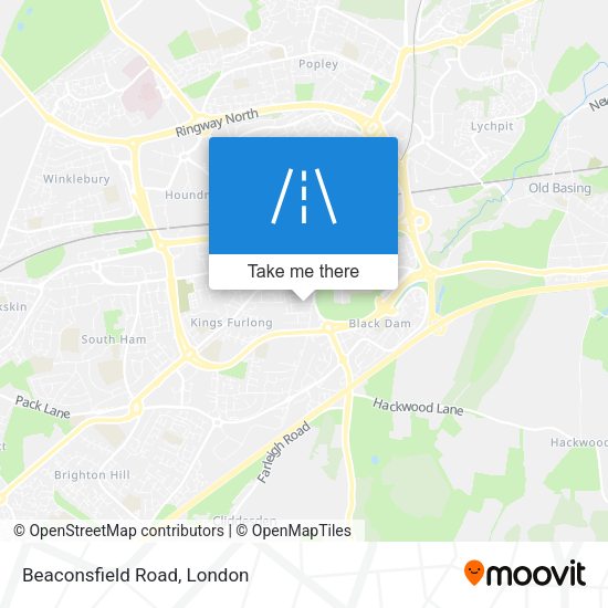 Beaconsfield Road map