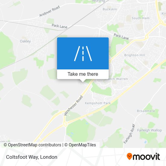 Coltsfoot Way map