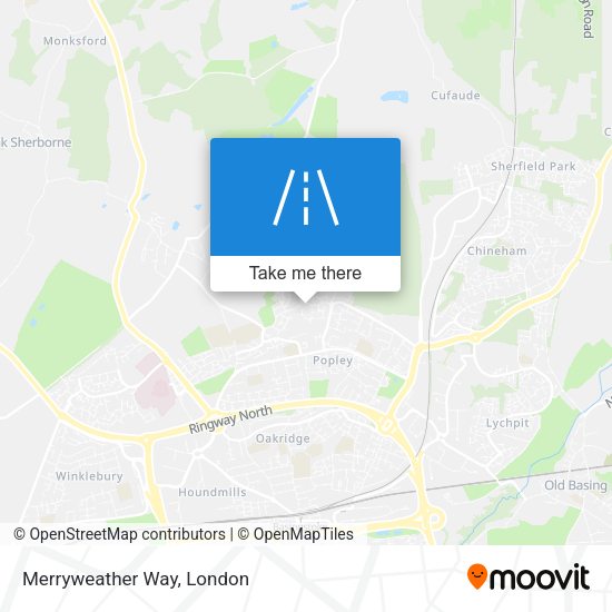 Merryweather Way map