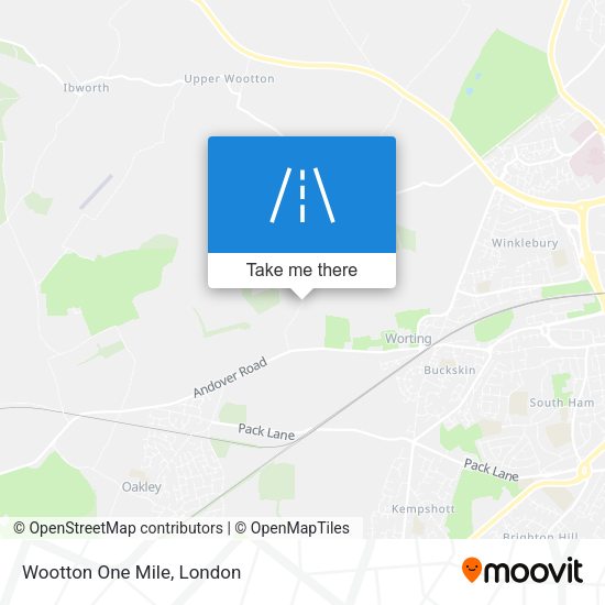 Wootton One Mile map