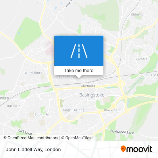 John Liddell Way map