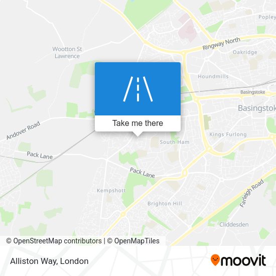 Alliston Way map