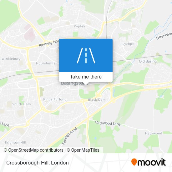 Crossborough Hill map
