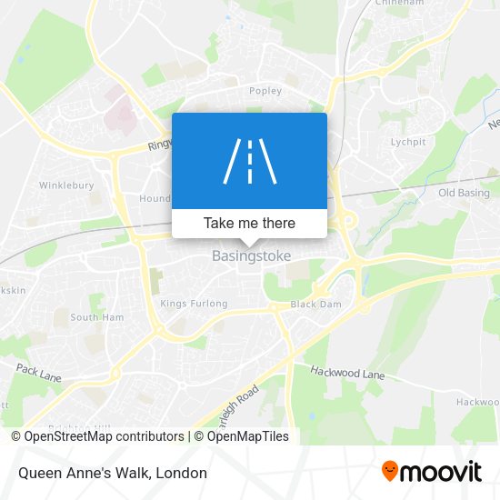 Queen Anne's Walk map