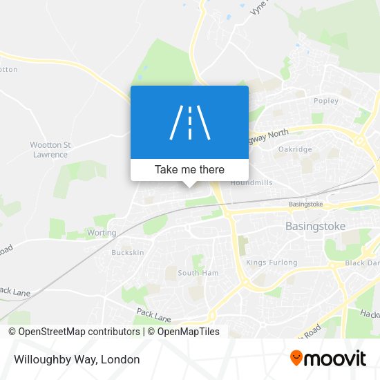 Willoughby Way map