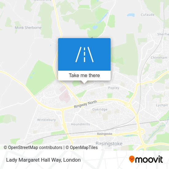 Lady Margaret Hall Way map
