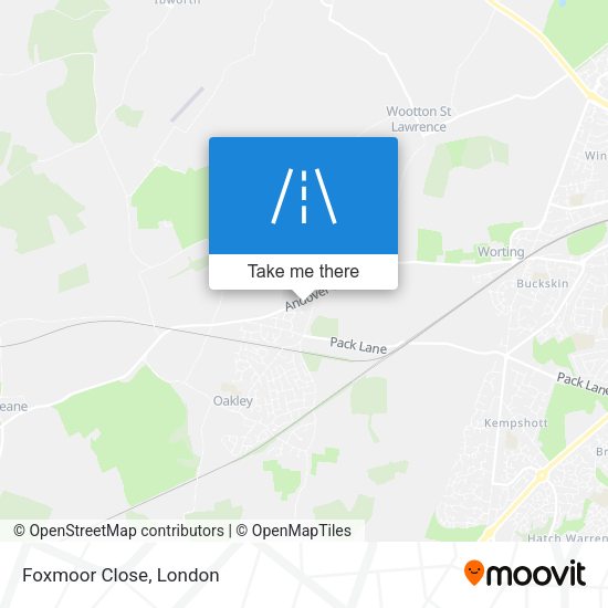 Foxmoor Close map