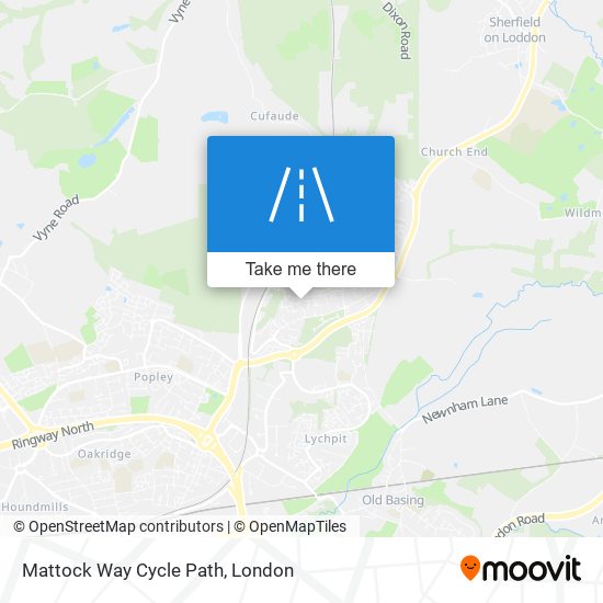 Mattock Way Cycle Path map