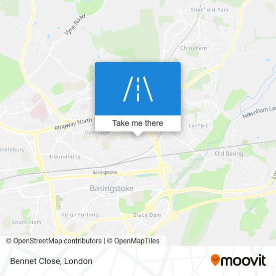 Bennet Close map