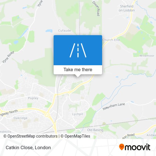 Catkin Close map