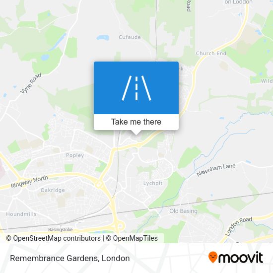 Remembrance Gardens map