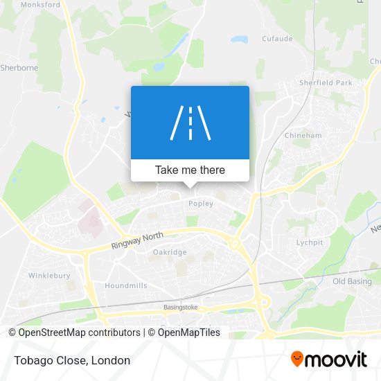 Tobago Close map