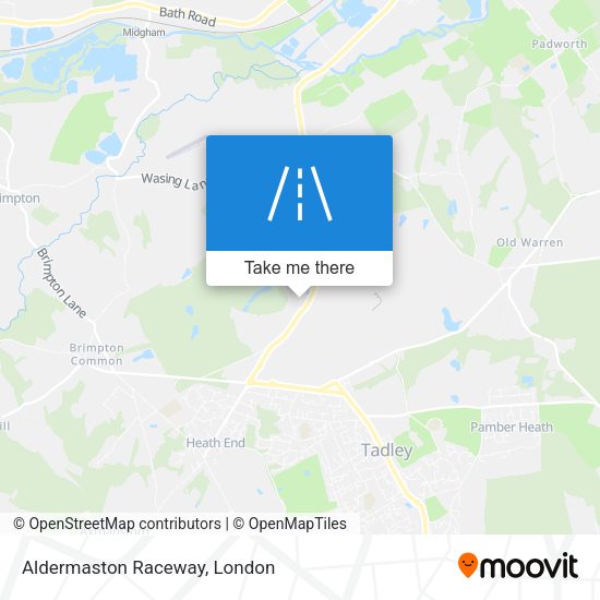 Aldermaston Raceway map