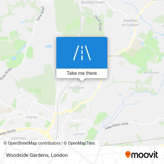 Woodside Gardens map