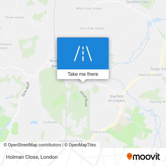 Holman Close map