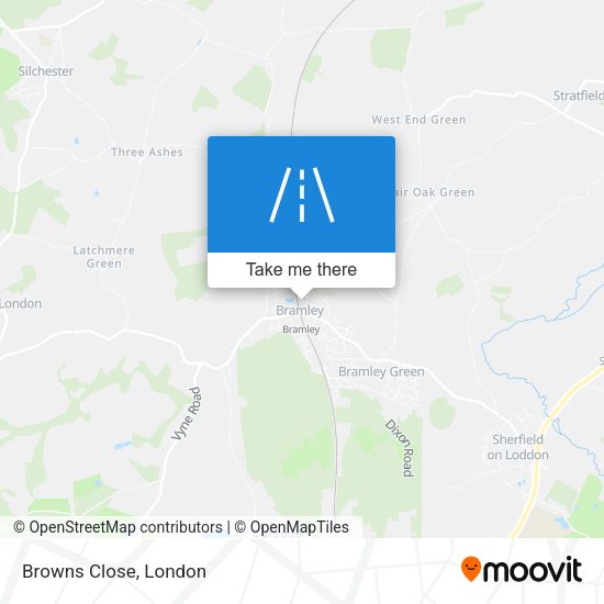 Browns Close map