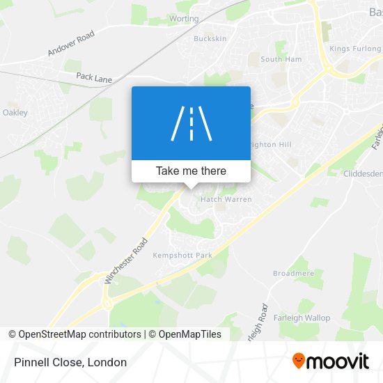 Pinnell Close map