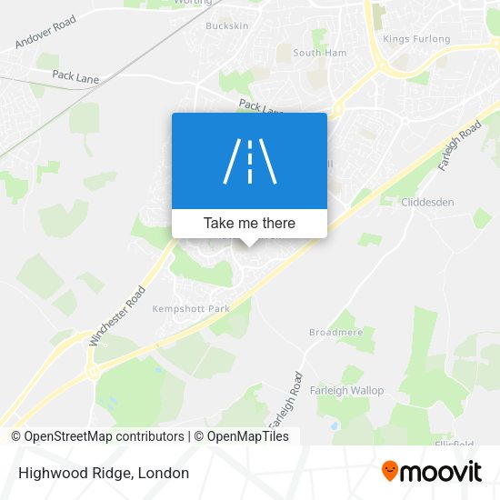 Highwood Ridge map