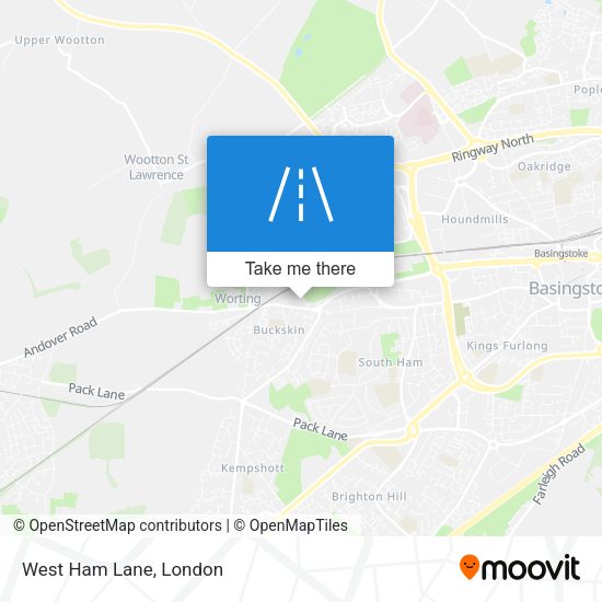 West Ham Lane map