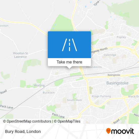 Bury Road map
