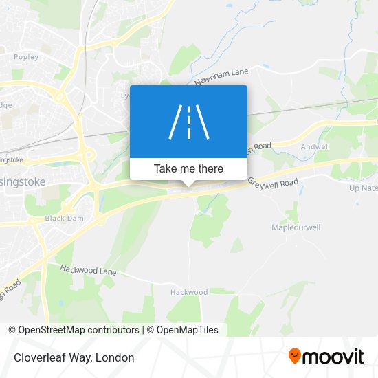 Cloverleaf Way map