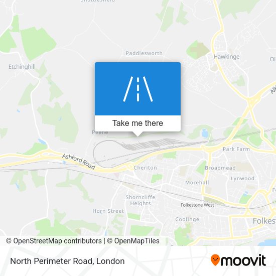 North Perimeter Road map