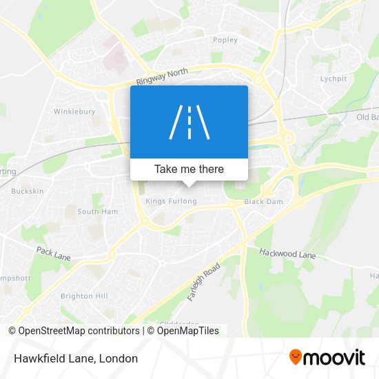 Hawkfield Lane map