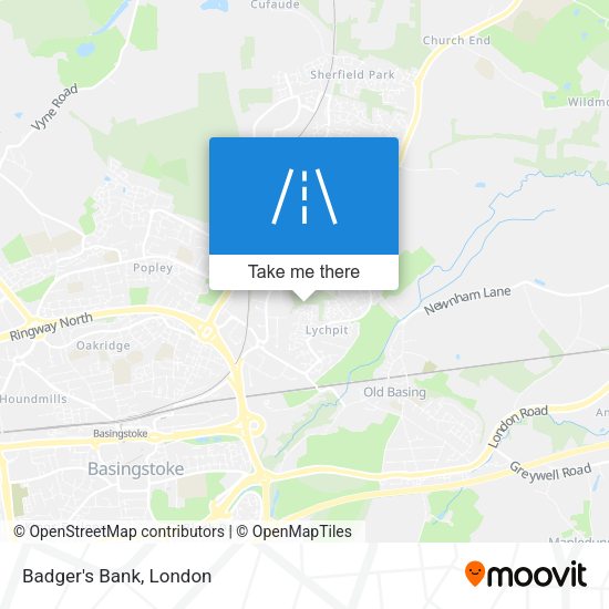 Badger's Bank map