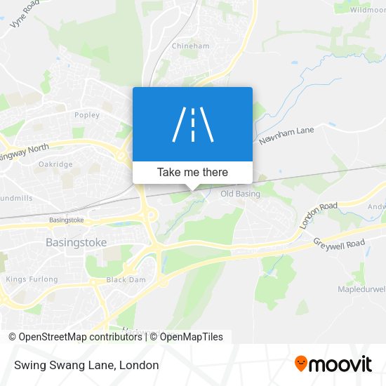 Swing Swang Lane map