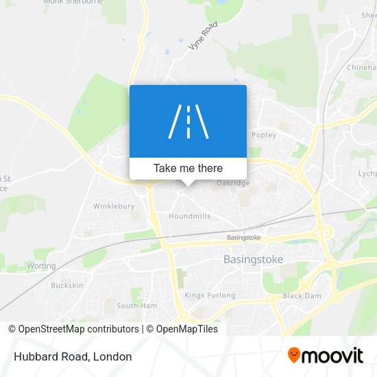 Hubbard Road map