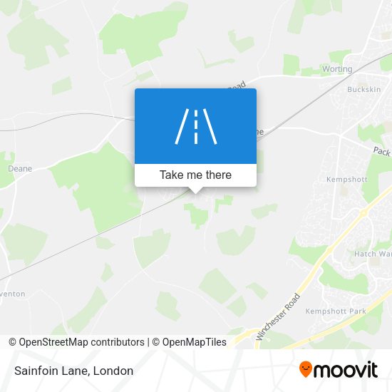 Sainfoin Lane map