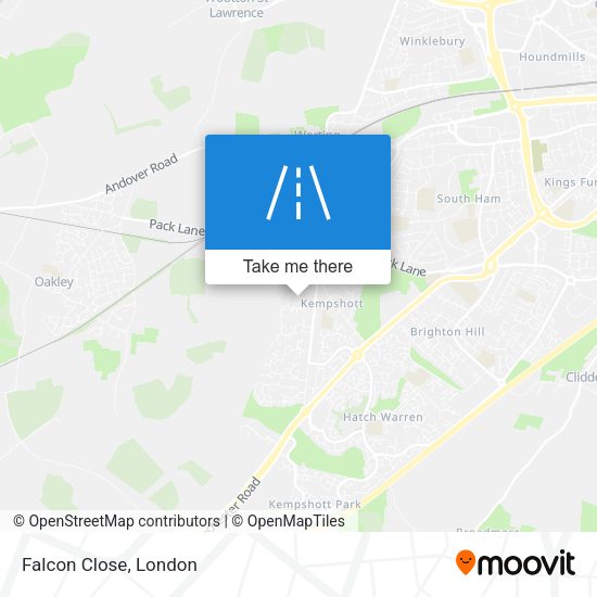 Falcon Close map