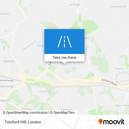 Tolsford Hill map