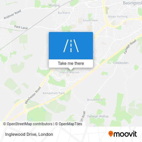Inglewood Drive map