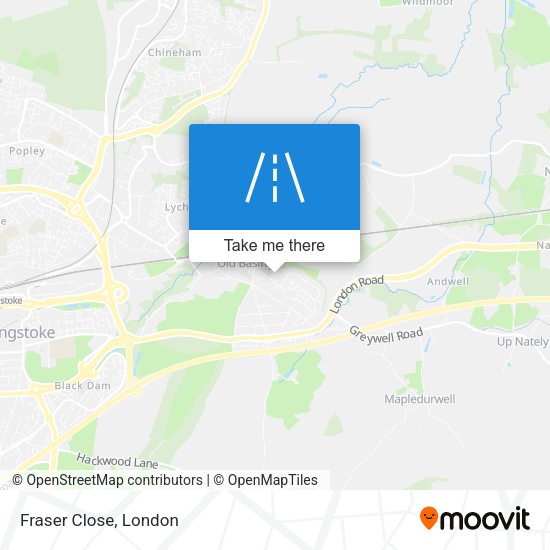 Fraser Close map