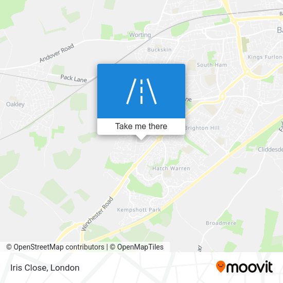 Iris Close map