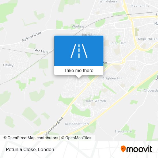 Petunia Close map