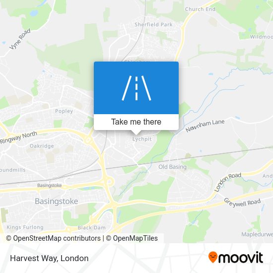 Harvest Way map